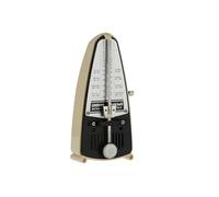 Wittner Metronome Taktell Piccolo Series 830 - Plastic casing - Without bell - Ivory coloured - Mechanically wound - No batteries required - Made in Germany