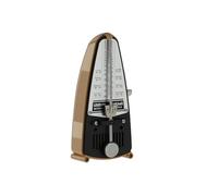 Wittner Metronome Taktell Piccolo Series 830 - Plastic casing - Without bell - Light brown - Mechanically wound - No batteries required - Made in Germany