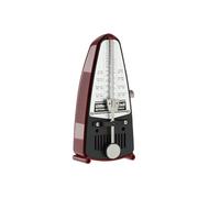 Wittner Metronome Taktell Piccolo Series 830 - Plastic casing - Without bell - Ruby red - Mechanically wound - No batteries required - Made in Germany