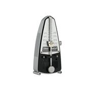 Wittner Metronome Taktell Piccolo Series 830 - Plastic casing - Without bell - Silver coloured - Mechanically wound - No batteries required - Made in Germany