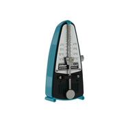 Wittner Metronome Taktell Piccolo Series 830 - Plastic casing - Without bell - Turquoise - Mechanically wound - No batteries required - Made in Germany