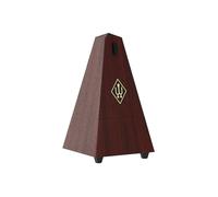 Wittner Metronome Taktell Pyramid Shape Maelzel System Series 845 - Plastic casing - Without bell - Mahogany grain - Mechanically wound - No batteries required - Made in Germany