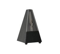 Wittner Metronome Taktell Pyramid Shape System Maelzel Series 800K - Plastic casing - Without bell - With plexiglass lid - Black - Mechanically wound - No batteries required - Made in Germany