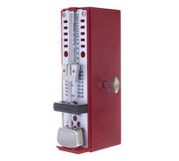 Wittner Metronome Taktell Super-Mini Series 880 - Plastic casing - Without bell - Ruby red - Mechanical winding - No batteries required - Made in Germany