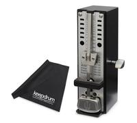 Wittner Super-Mini Taktell Mechanical Wind-Up Metronome Black with Keepdrum Microfibre Cloth