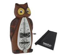 Wittner Taktell Owl 839031 Mechanical Wind-Up Metronome with Keepdrum Microfibre Cloth