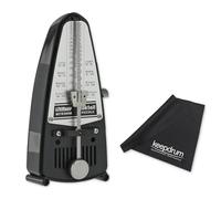 Wittner Taktell Piccolo 836 Mechanical Metronome Black with Keepdrum Microfibre Cloth