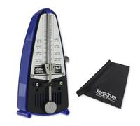 Wittner Taktell Piccolo 837 Mechanical Metronome Blue with Keepdrum Microfibre Cloth