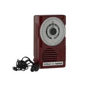 Wittner Taktell Quartz QM 2 Series 861 - Plastic casing, ruby red - 40-208 beats/minute - 39 tempo positions - With concert pitch a1 = 440 Hz - Battery (9 Volt) and earphones included