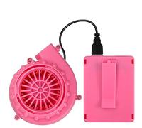 Wittocs Pink Costume Fan Mini Blower Fan for Dinosaur Easter Halloween Inflatable Blow Up Costume(Upgraded Version)