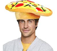 Wittocs Pizza Hat for Adult Men Women Halloween Cosplay Party Festival Stage Prop