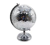 Wittolins Stainless Steel Disco Ball Style Globe - 12 Inch Mirror Ball for Parties, Events, and DJ Booths