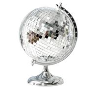 Wittolins Stainless Steel Disco Ball Style Globe - 12 Inch Mirror Ball for Parties, Events, and DJ Booths