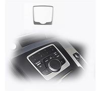 WITTSY Car Gear Shift Panel Multimedia Buttons Frame Decoration Cover Trim For Audi Q5 FY 2018-2021 Interior Carbon Fiber Color Sticker Accessories (Color : Silver)