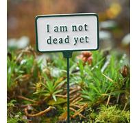 Witty Cast Iron Plant Pot Spike “I Am Not Dead Yet”