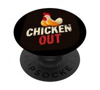 Witty Chicken Out Emblem PopSockets Adhesive PopGrip