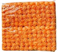 Witty Cuties Artificial Flowers Real Looking Artificial Orange Roses Foam Flowers for Crafting Fake Foam Roses Decoration DIY Wedding Bouquets Bridal Shower Flower Decoration Pack of 1 (144pcs).