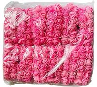Witty Cuties Artificial Flowers Real Looking Artificial Pink Roses Foam Flowers for Crafting Fake Foam Roses Decoration DIY Wedding Bouquets Bridal Shower Flower Decoration Pack of 3 (3 x 144pcs).