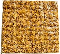 Witty Cuties Gold Artificial Flowers Artificial Roses Foam Flowers for Crafting Real Looking Fake Foam Roses Decoration DIY Wedding Bouquets Bridal Shower Flower Decoration Pack of 1 (144pcs).