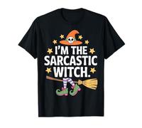 Witty I'm The Sarcastic Witch Witches Night Broomstick Fly T-Shirt