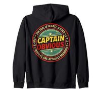 Witty Obvious Truths Sarcastic Humor Stamp Design Zip Hoodie