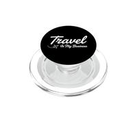 Witty Travel My Business Cursive Saying Funny PopSockets PopGrip for MagSafe