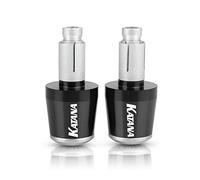 WITTYL Grip Motorcycle Handle Bar Ends For SUZUKI KATANA 1000 2019 2020 2021 2022 78'' 22MM Handlebar Grips Cap Anti Vibration Silder Plugs handlebar cover(Black-Silver)