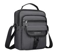 WITZMAN Crossbody Bags for Men Travel Shoulder Bag Lightweight Man Purse Small Casual Messenger Bag for Work Traveling (B699 Silvery Grey)