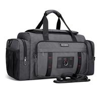 WITZMAN Duffle Bag for Men Large 49L Convertible Nylon Travel Sports Bag | With Shoe Compartment and Dry-wet Pocket, Fits 16" Laptop, Carry On, For Gym, Weekender, Overnight trips, B719 Silvery Grey