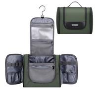 WITZMAN Toiletry Bag for Men Nylon Hanging Water-Resistant Shaving Dopp Kit | With Dry-wet Separation Pocket, Multi-pockets for Organized Storage, Lightweight, For Travel, Bathroom, B690 Army Green