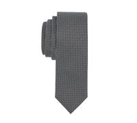 WITZROYS 100% Silk Tie for Men Classic Gingham & Neat Patterns Business Necktie for Professional, Wedding & Formal Occasions, Black - Micro Dots, Large