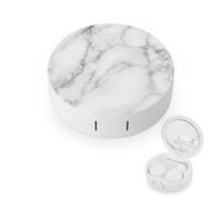 WIUFHFR Contact Lens Case Geometric Arrow Portable Contact Case with Mirror Tweezers for Daily Use