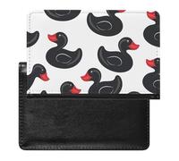 WIUFHFR Passport Holder for Travel Cute Ducks Pattern Pu Leather Passport Cover Case with Card Slot