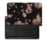 WIUFHFR Passport Holder for Travel Falling Cherry Blossom Petals Pu Leather Passport Cover Case with Card Slot