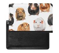 WIUFHFR Passport Holder for Travel Guinea Pigs Pattern Pu Leather Passport Cover Case with Card Slot