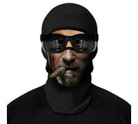 wiut 3D Full Face Balaclava Mask, Breathable Motorcycle Helmet Liner, Go Karting & Motorbike Face Mask, Skull Print UV Protection Windproof Neck Warmer for Men Women (UK, Alpha, One Size, D)