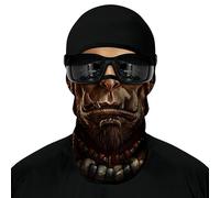 wiut 3D Printed Balaclava Neck Gaiter for Men Women, Full Face Ski Mask Motorcycle Sun UV Protection Breathable Headwear for Cycling Snowmobile Snowboarding Outdoor Sports (J)