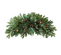WIVAYE 30in Greenery Swag,Large Artificial Olive Leaf Swag, Front Door Decorative Swag with Olive Fruits and Leaves, Wedding Arch Flowers Hanging Floral Swag for Home Table Mirror Chairback Decor