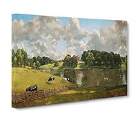 Wivenhoe Park In Essex By John Constable Canvas Print | Gallery Wrapped 30mm Frame Wall Art | 30x20 inches | Ready to Hang | Classic Landscape Picture | Living Room Bedroom Lounge Office