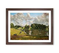 Wivenhoe Park In Essex By John Constable Classic Painting Framed Print | A4 Walnut Framed Wall Art | Ready to Hang | Classic Historical Picture | Living Room Bedroom Lounge Office