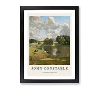 Wivenhoe Park In Essex By John Constable Exhibition Museum Painting Framed Wall Art Print, Ready to Hang Picture for Living Room Bedroom Home Office Décor, Black A3 (34 x 46 cm)