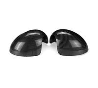 Wivplex 1 Pair Door Side Wing Rearview Mirror Cover Cap Replacement, for, for MINI, Cooper R55 R56 R57 R58 R59 R61 51162754913 51162754914 Mirrors Parts Car Side Mirror Cover Cap(Black CARBON FIBER)