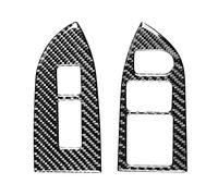 Wivplex 1 Set RHD Carbon Fiber Window Lift Switch Panel Trim Cover, for Subaru, BRZ 2017-2019 RHD Interior Mouldings Supplies Window Switch Trim