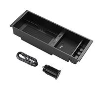 Wivplex 10W Car Wireless Charger, for Ford, for F-150, for, 2009-2021 Center Console Storage Box Pad Dual Usb Car Charger Adapter