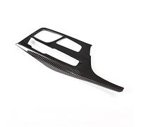 Wivplex 1pcs Real Carbon Fiber Car Central Control Shift Panel Trim Stickers, for BMW, 5 Series G30 2017 2018 LHD Vehicles Accessories Window Switch Trim