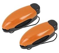 Wivplex 2 Pcs Orange Black Car Sun Visor Glasses Sunglasses Card Holder Clip Auto Dashboard Sunshade Clip(Orange)