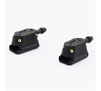 Wivplex 2Pcs Car Windscreen Washer Wiper Blade Water Spray Jets Nozzles Mounted Onto 8mm 9mm Arm Adjusted 4Way Front Wiper Blade