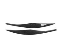 Wivplex 2pcs Front Headlight Eyebrow Cover Car Exterior Trim Replacement, For 3 Series E90 E91, For Sedan, Touring 2005-2012 Headlight Sticker(Carbon)