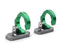 Wivplex 2pcs Front Rear Brake Line Hose Snap Clamp CNC, for KX85 2001-2019, KLX140 2008-2019, KLX250S 2009-2014, Green Motorcycle Brake Hose Clamp