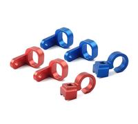 Wivplex 2PCS Motorcycle Front & Rear Brake Hose Line Clamp, for Suzuki, DRZ400SM 2005-2022 RMX450Z 2010-2011 Motorcycle Brake Hose Clamp(Red)